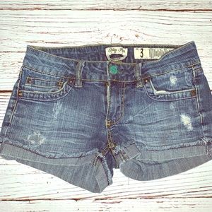 Indigo Rein Distressed Jean Shorts Denim Size 3